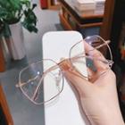 Oversize Round Frame Glasses