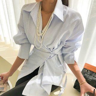 Pinstriped Convertible Shirt
