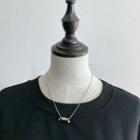 Titanium Steel Pendant Necklace 1 Pc - Silver - One Size