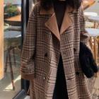 Retro Medium Long Long-sleeve Jacket As Shown In Figure - One Size