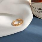 Alloy Open Ring Matte Gold - One Size