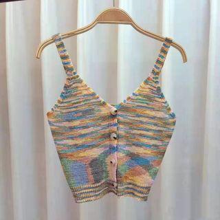 Chevron Knit Camisole Top