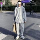 Set: Logo Zip Hooded Jacket + Sweatpants