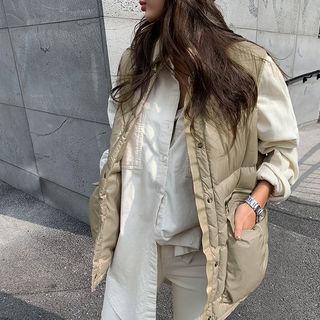High-neck Padding Vest