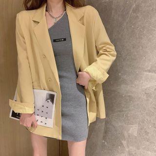 Plain Blazer / Sleeveless Mini Dress