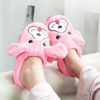 Cartoon Couple Matching Fleece Slippers