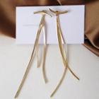 Alloy Fringed Earring 1 Pair - S925 Silver Earrings - Gold - One Size