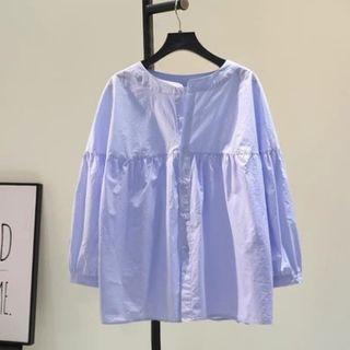 Round Neck Plain Blouse