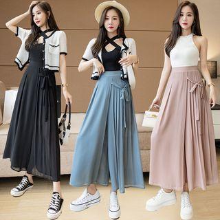 Asymmetrical Pleated Culottes