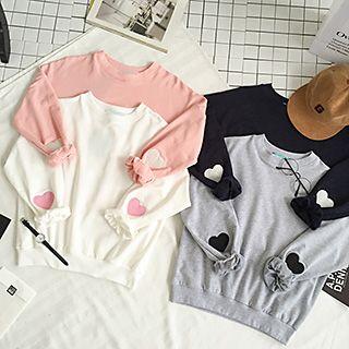 Heart Applique Pullover