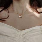 925 Sterling Silver Shell Mermaid Tail Pendant Necklace