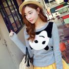 Panda-print Sweater