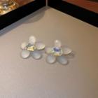 Flower Resin Rhinestone Earring