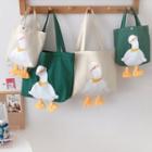 Cartoon Duck Print Tote Bag / Handbag