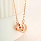 Double Circle Necklace