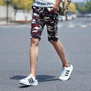 Camouflage Drawstring Shorts