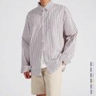 Couple Over-fit Striped Shirt