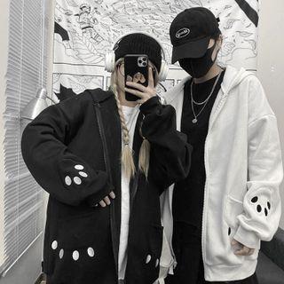 Panda Zip Hoodie