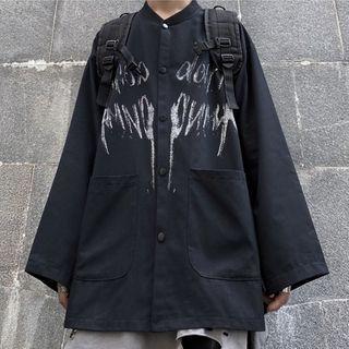 Letter Printed Long-sleeve Jacket