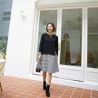 2-in-1 A-line Tweed Dress