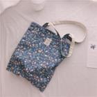 Floral Print Cotton Shopper Bag
