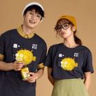 Couple Matching Short-sleeve Fugu Print T-shirt