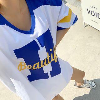 Beautiful Boxy Football T-shirt