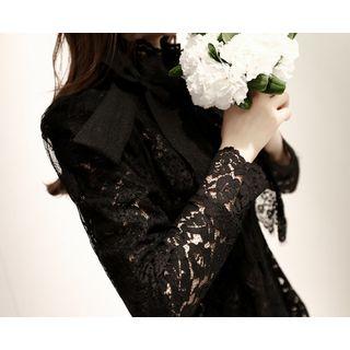 Short-sleeve Lace-sheer Jacket