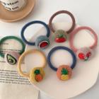 Embroidered Fruit Hair Tie