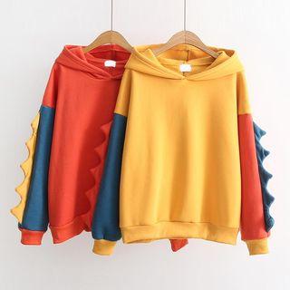 Color Block Dinosaur Hoodie