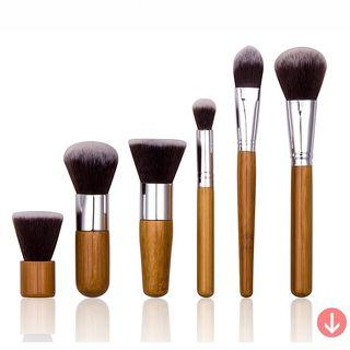 Makeup Bamboo Brush Set (6pcs)