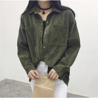 Long-sleeved Corduroy Shirt