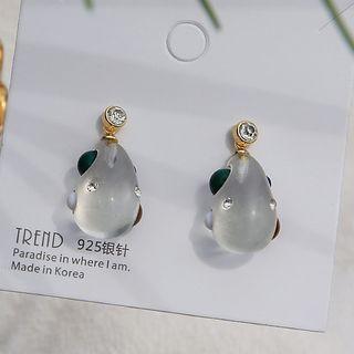 Drop Earring 1 Pair - Transparent - One Size