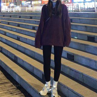 Long-sleeve Fleece Zip Pullover / Leggings