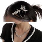 Chinese Character Chained Hair Clip / Beaded Necklace