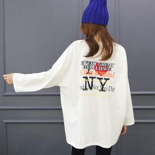 Letter-printed Oversized T-shirt