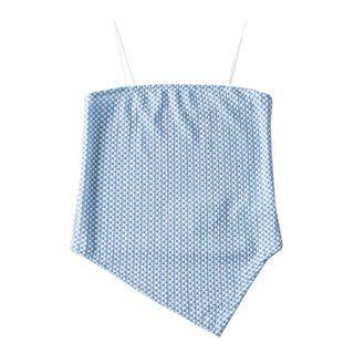 Check Asymmetrical Camisole Top