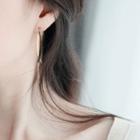 Metallic Earring 1 Pair - As Shown In Figure - One Size