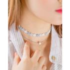 Knitted Choker Layered Necklace