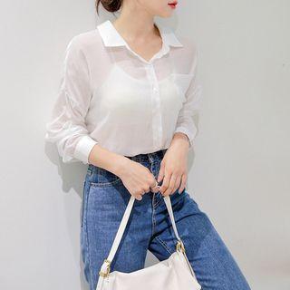 Pocket-patch Sheer Shirt