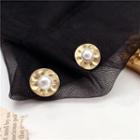 Flower Stud Earring 1 Pair - Earrings - Gold - One Size