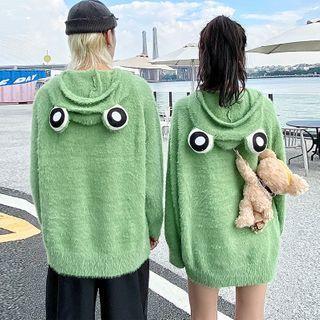 Couple Matching Frog Fleece Hoodie