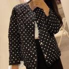 Dotted Quilted Button Jacket