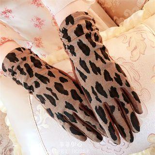 Leopard Print Gloves