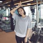 Mock Two-piece Short-sleeve Sports T-shirt