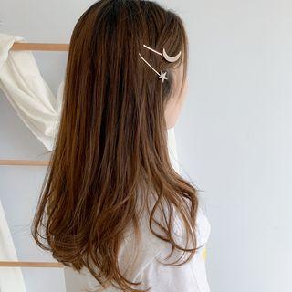 Set: Rhinestone Moon / Star Hair Pin