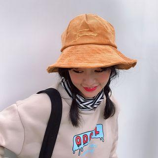 Corduroy Lettering Bucket Hat