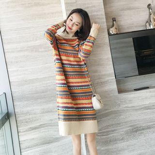 Striped Sweater Shift Dress