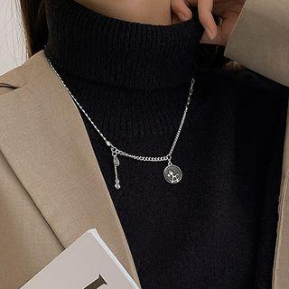 Horse Pendant Necklace Silver - One Size