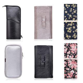 Faux Leather / Print Makeup Brush Case